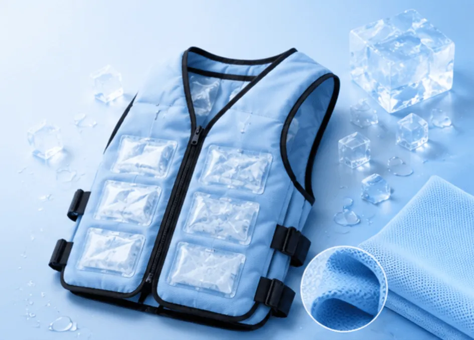 Ice-pack cooling vest with insulated insert pockets